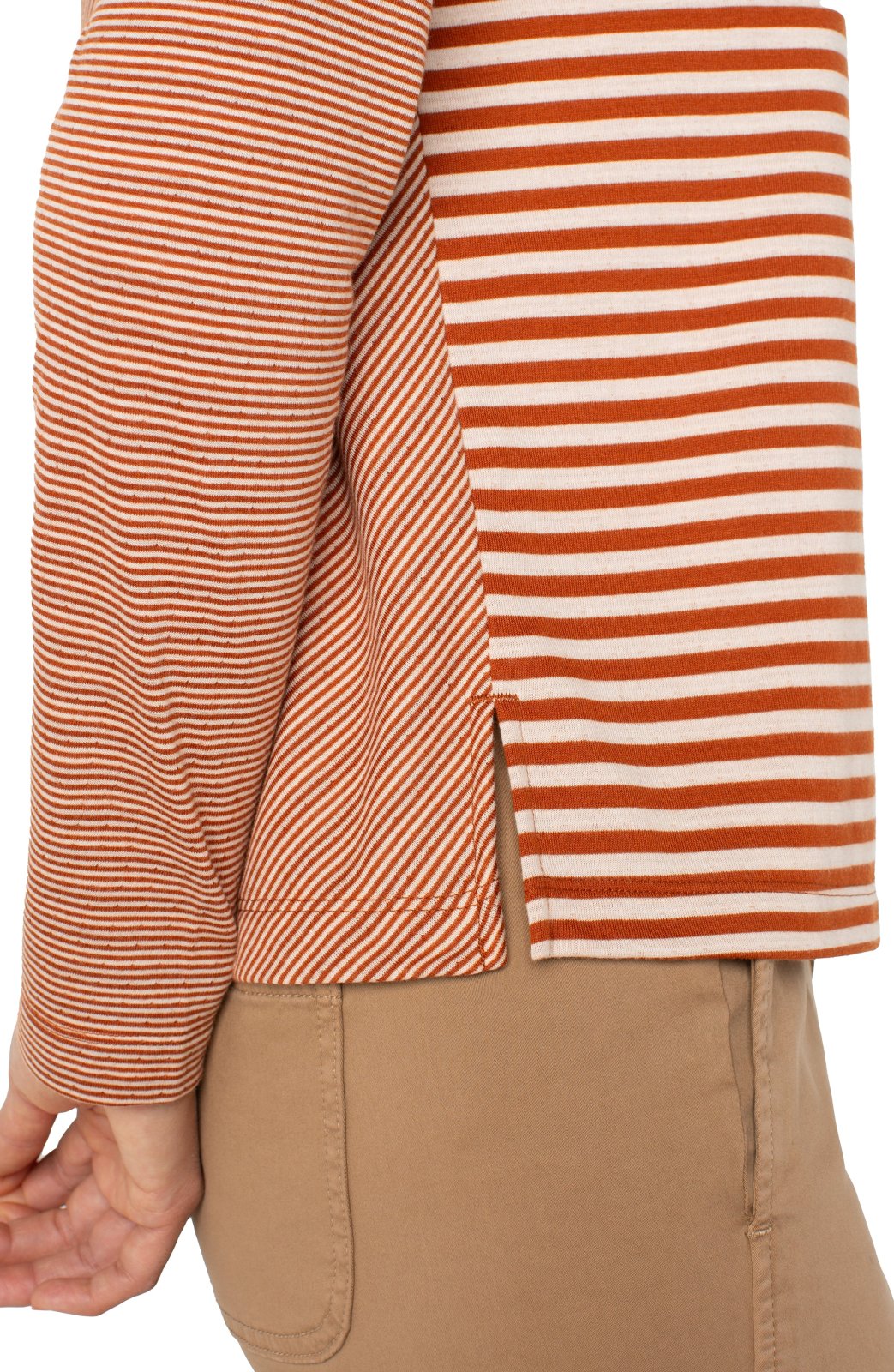 LP Ginger and Cream Striped Top