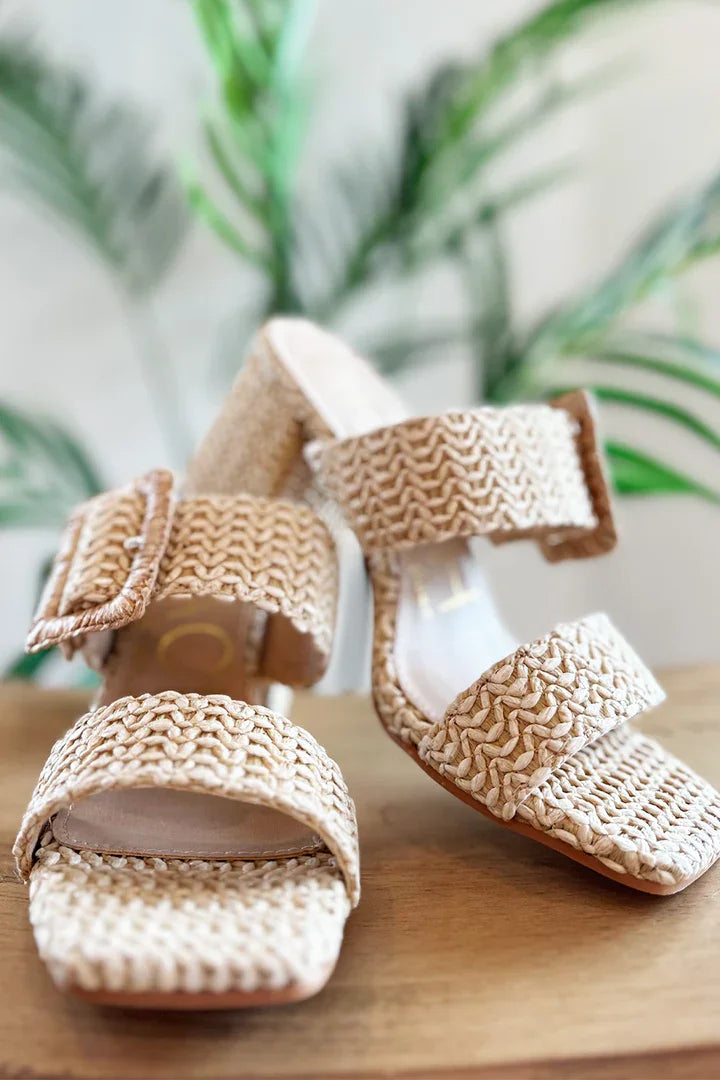 LUCY NATURAL (BEACH by MATISSE) stylish raffia sandals, perfect for summer outfits Texas. Available at Raggdoll Boutique.