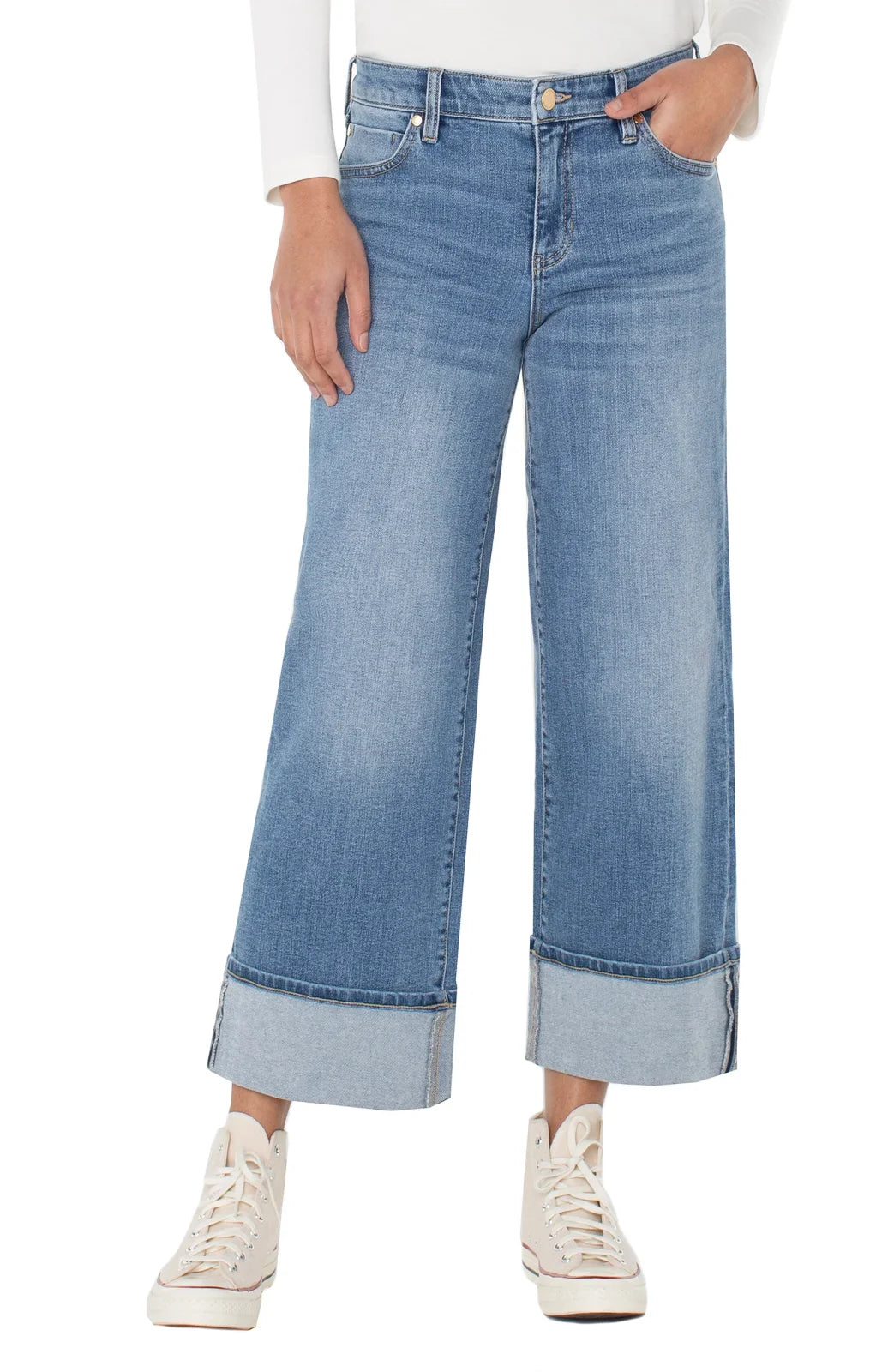 Morgan Cuffed Crop Jean