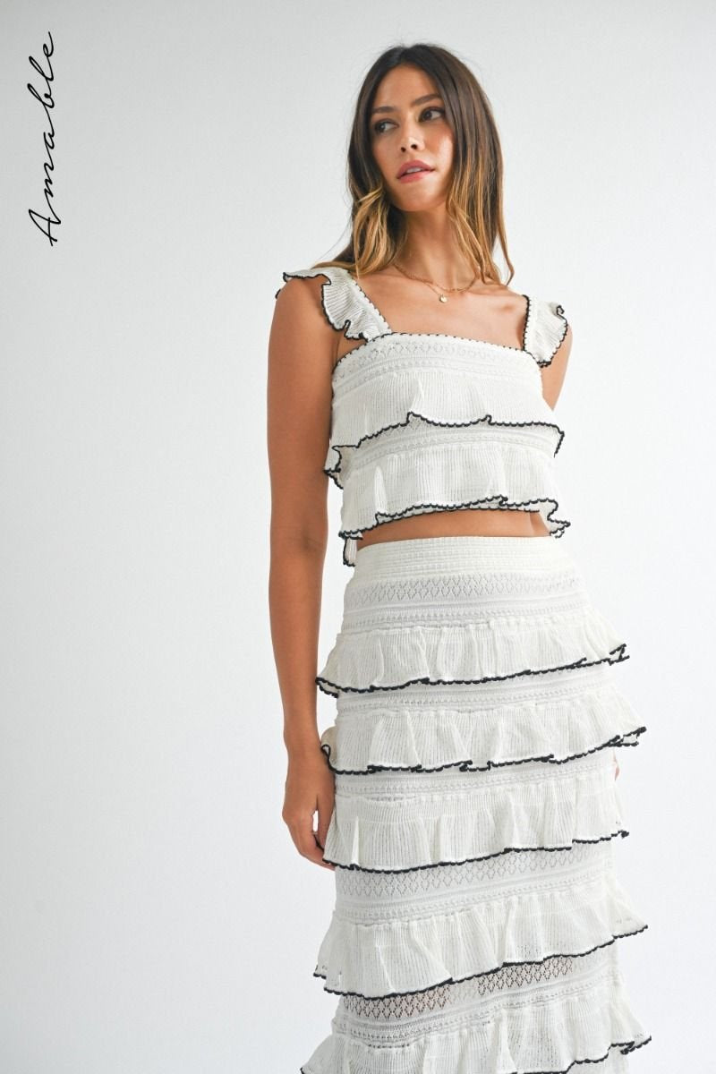 Summer Romance Midi Dress from Raggdoll Boutique, perfect for trendy coastal style and summer outfits Texas.