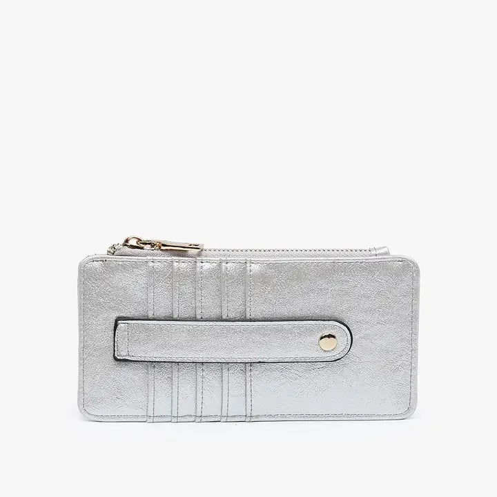 Saige Slim Card Holder Women's Wallet-Pearl