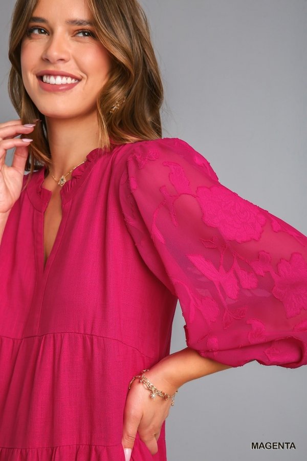 MAGENTA DREAM DRESS available at Raggdoll Boutique, perfect for trendy coastal style and summer outfits Texas.