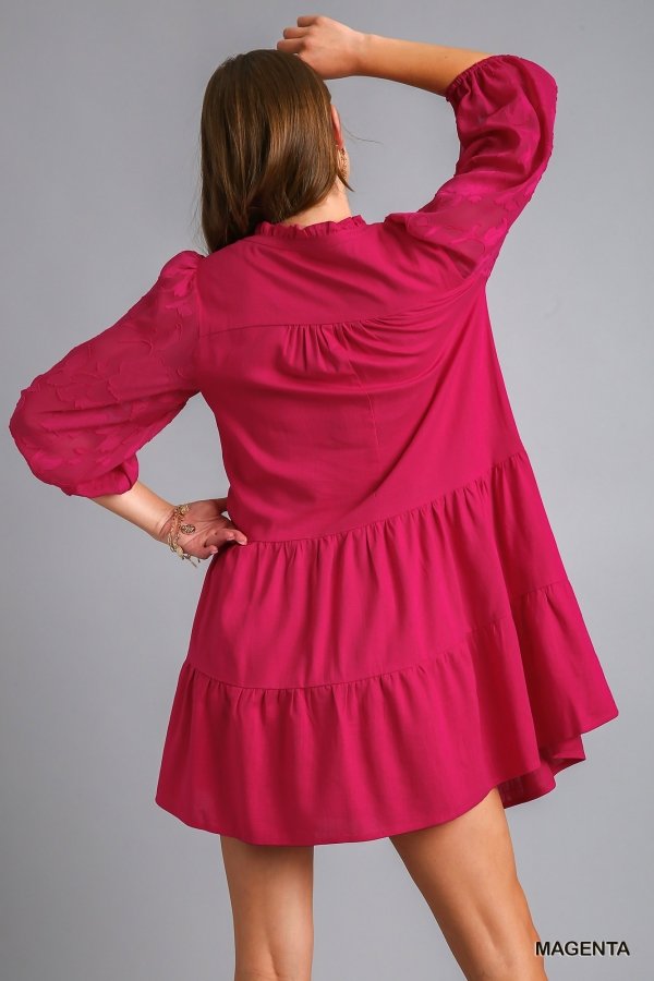 MAGENTA DREAM DRESS from Raggdoll Boutique, featuring a trendy design perfect for summer outfits in Port Aransas.