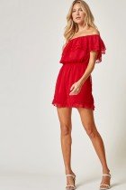 BE MINE RED ROMPER styled for summer outfits Texas at Raggdoll Boutique, a coastal fashion boutique in Port Aransas.