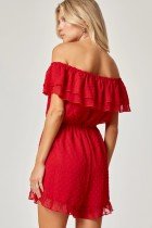 BE MINE RED ROMPER from Raggdoll Boutique, perfect for coastal fashion and summer outfits in Texas.