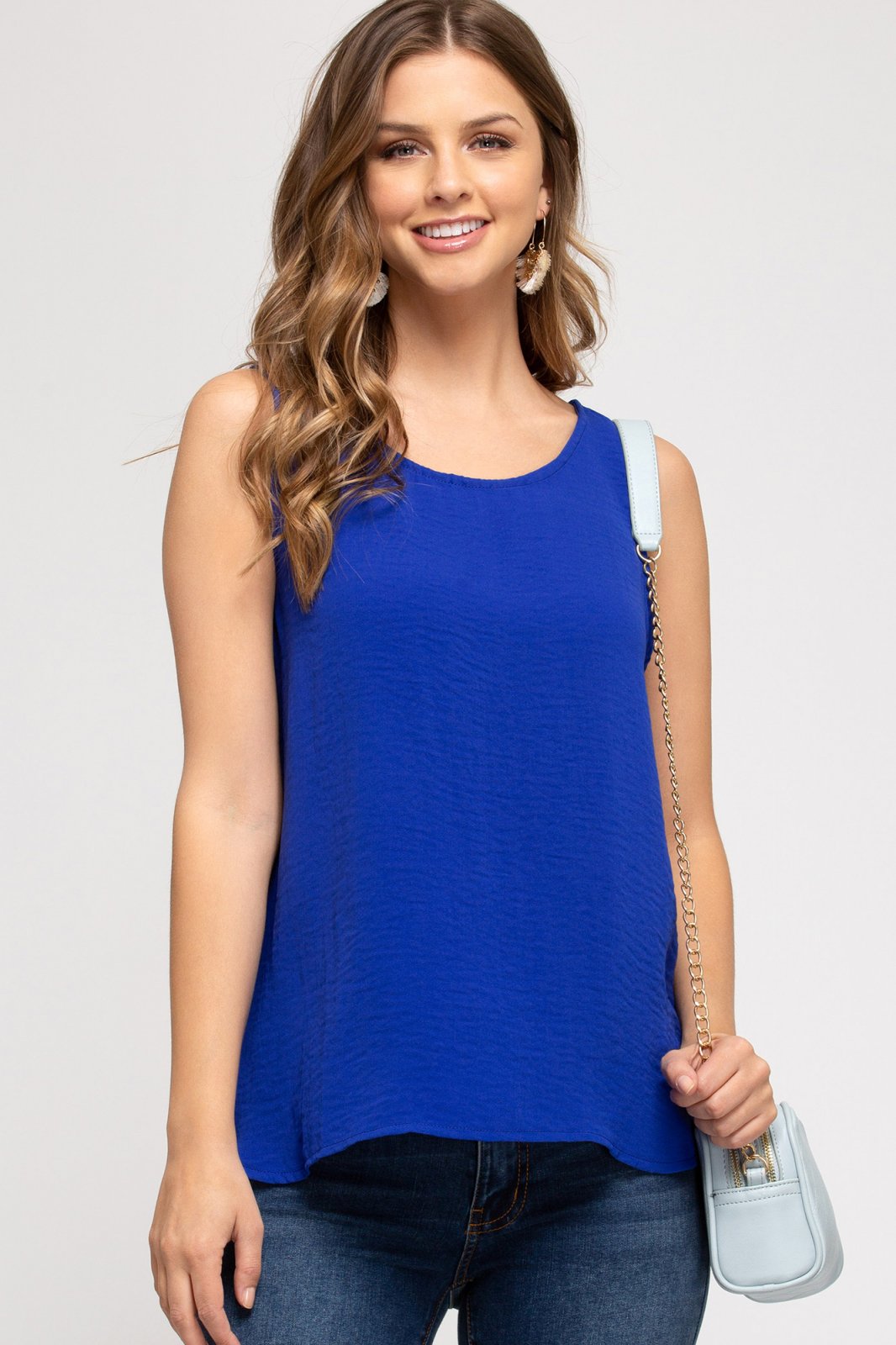 ROYAL BLUE TOP from Raggdoll Boutique, perfect for trendy coastal style and summer outfits in Texas.