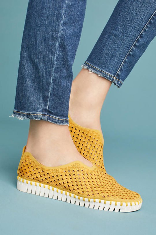 GOLDEN ROD TULIPS by ILSE JACOBSEN 139 trendy yellow boutique shoes, perfect for summer outfits Texas at Raggdoll Boutique.