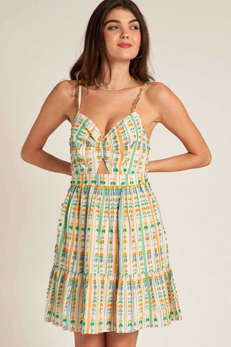 Tara Dress from Raggdoll Boutique, a trendy coastal style for summer outfits Texas, perfect for vacation wardrobe boutique.