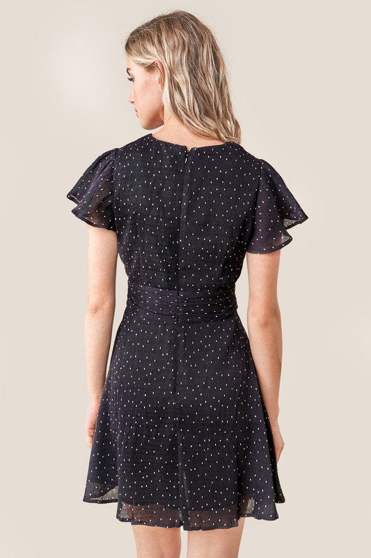 ALWAYS ADORED BLACK AND WHITE DRESS showcasing trendy coastal style, perfect for summer outfits Texas from Raggdoll Boutique.