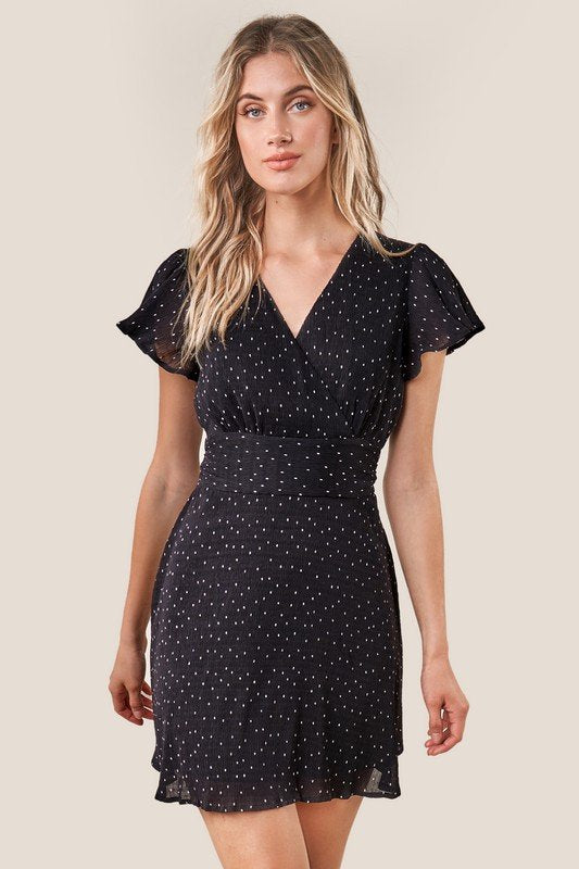 ALWAYS ADORED BLACK AND WHITE DRESS from Raggdoll Boutique, trendy coastal style for summer outfits Texas.