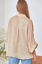 CHAMPAGNE BUTTON-UP TOP from Raggdoll Boutique, perfect for trendy coastal style and summer outfits Texas.