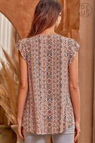 MOCHA AND BLACK PLUS SAVANNA JANE TOP back view showcasing trendy coastal style from Raggdoll Boutique.