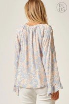 PLUS LIGHT BLUE FLORAL TOP from Raggdoll Boutique, perfect for summer outfits in Texas and trendy coastal style.