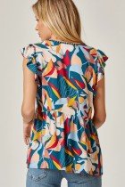 Teal Floral Top from Raggdoll Boutique showcasing trendy coastal style, perfect for summer outfits Texas.
