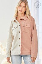 PLUS MAUVE/CREAM SHACKET from Raggdoll Boutique, perfect for trendy coastal style and summer outfits in Port Aransas.