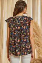 Savanna Jane black top with embroidery, trendy coastal style from Raggdoll Boutique, perfect for summer outfits Texas.