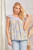 Cameron Top from Raggdoll Boutique featuring trendy coastal style perfect for summer outfits Texas.