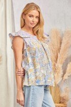 Cameron Top from Raggdoll Boutique featuring trendy coastal style, perfect for summer outfits in Port Aransas.
