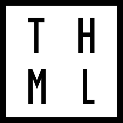 Logo for a fashion brand featuring bold letters T, H, M, and L, representing contemporary style and modern aesthetics.