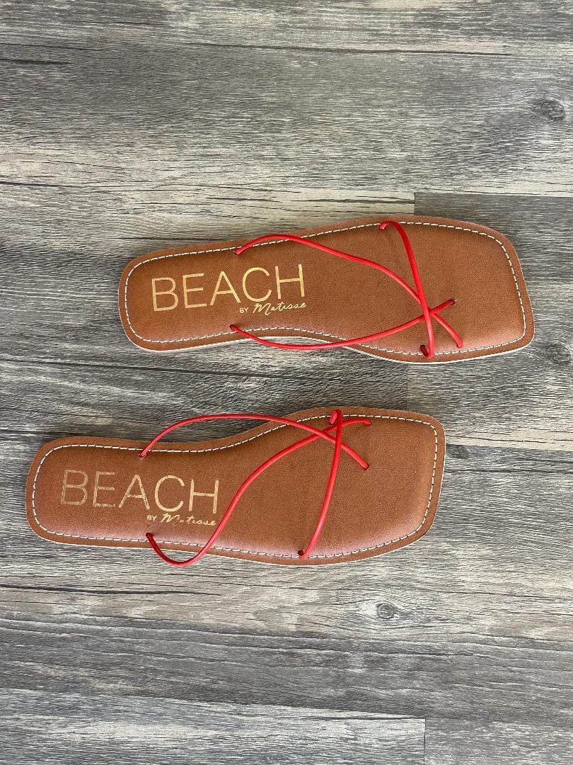 Coastline Cherry Red Sandals
