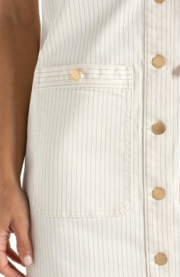 LP Patch Pocket Shift Dress-Nautical Stripe