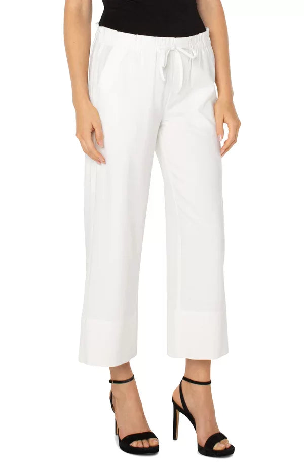 LIVERPOOL WHITE TIE WAIST PANTS featured at Raggdoll Boutique, perfect for coastal fashion and summer outfits.