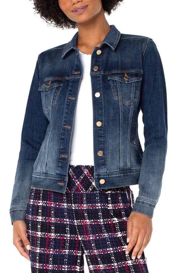 LP Classic Jean Jacket from Raggdoll Boutique, showcasing trendy coastal style for summer outfits Texas.