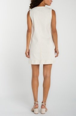 LP Patch Pocket Shift Dress-Nautical Stripe