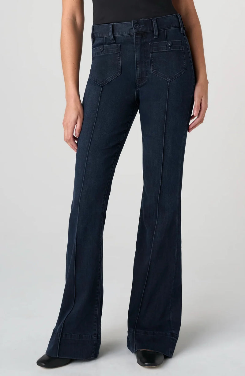 LP -Hannah High Rise Flare -Raven Wing