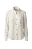 LP -Long Sleeve Tuxedo Woven Top -Cream