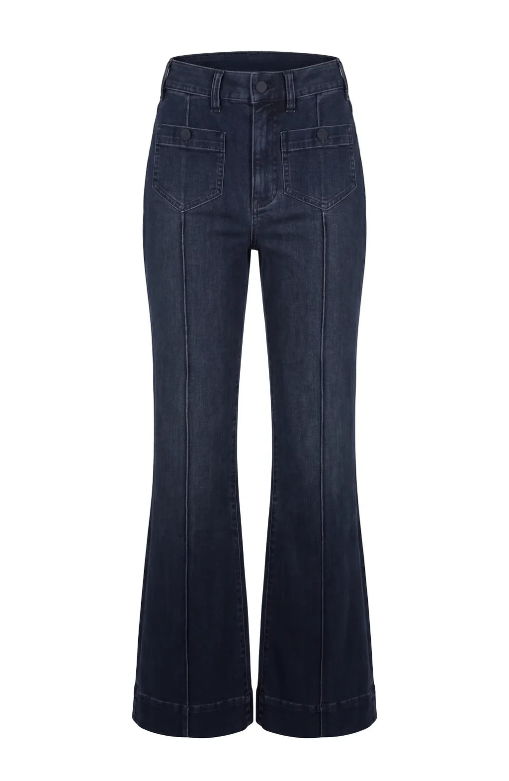 LP -Hannah High Rise Flare -Raven Wing
