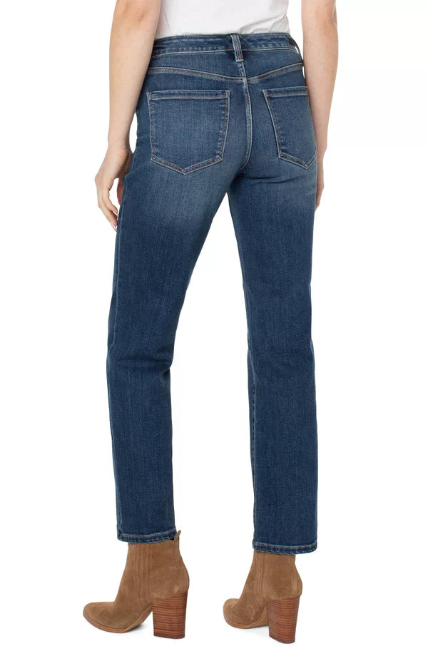 Back view of LP Kennedy Straight Button-Up Jeans, a trendy coastal style from Raggdoll Boutique.
