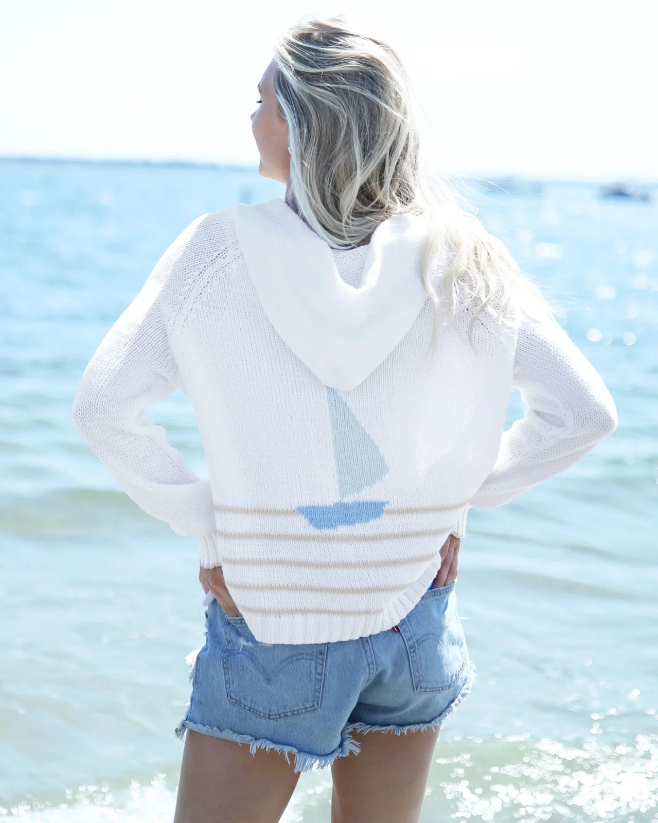 Wooden Ships -Sailing Zip Hoodie (Wh/Khak)