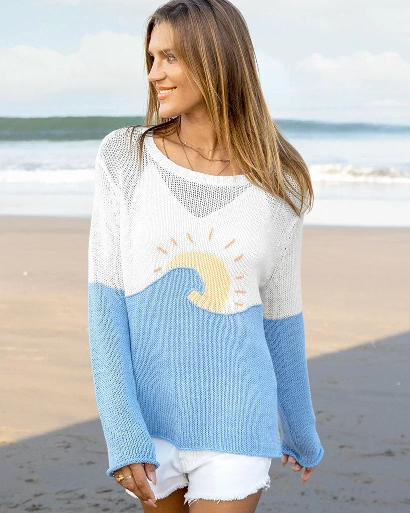 Wooden Ships -Sun Rise Crew Cotton-Blush